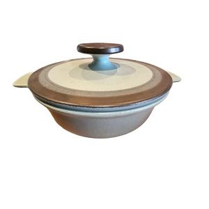 Arrowstone Navajo Blue Casserole Dish 5 3/4" With LId